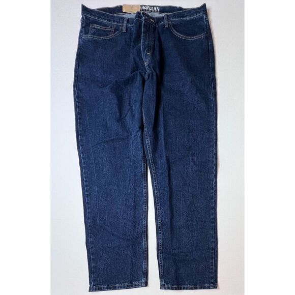 Magellan Outdoors Relaxed Fit Straight Leg Blue Jean sz 40 x 30 NWT - Picture 1 of 10